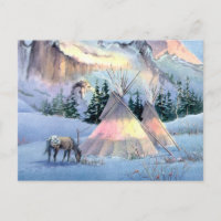 APPALOOSA HORSE TIPI CAMP by SHARON SHARPE