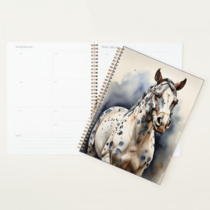 Appaloosa Horse Watercolor Leopard Planner