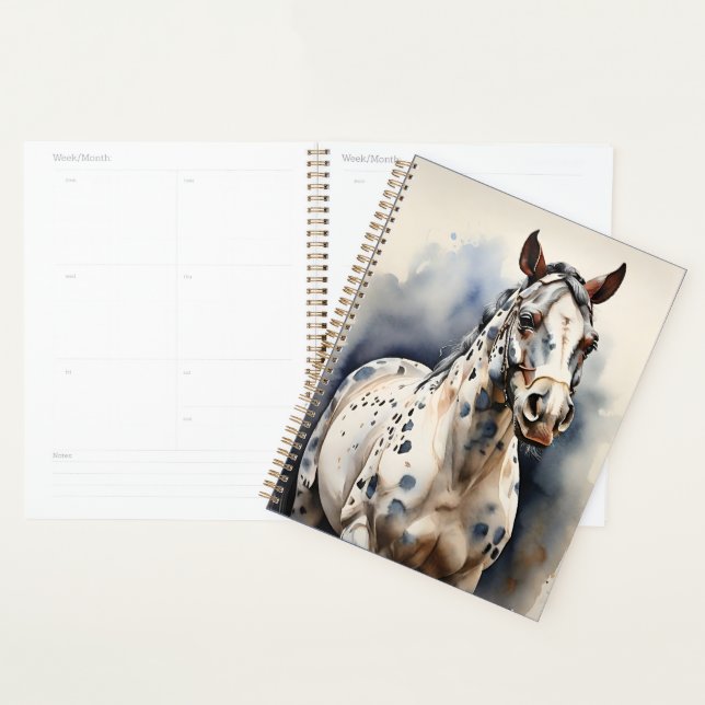 Appaloosa Horse Watercolor Leopard Planner  (Display)