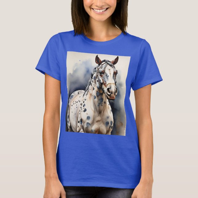 Appaloosa Horse Watercolor Leopard  T-Shirt (Front)