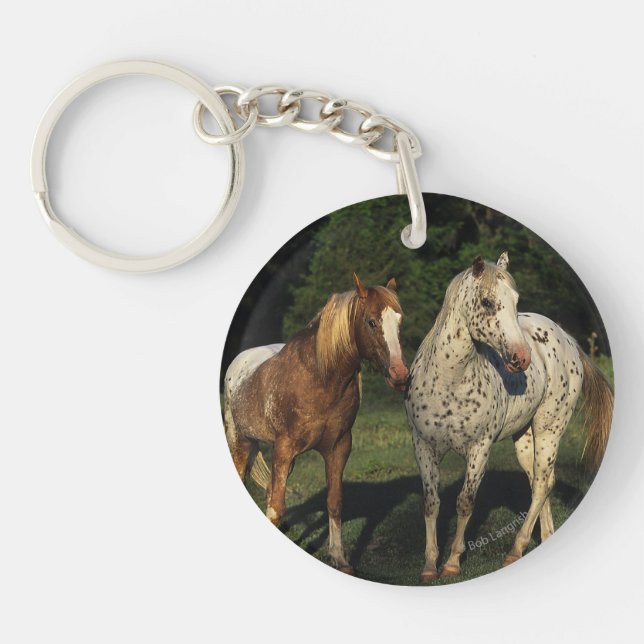 Appaloosa Horses Key Ring (Front)