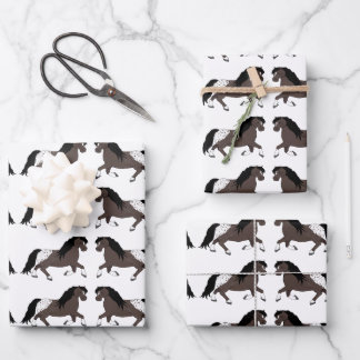 Appaloosa Ponies Wrapping Paper Sheets