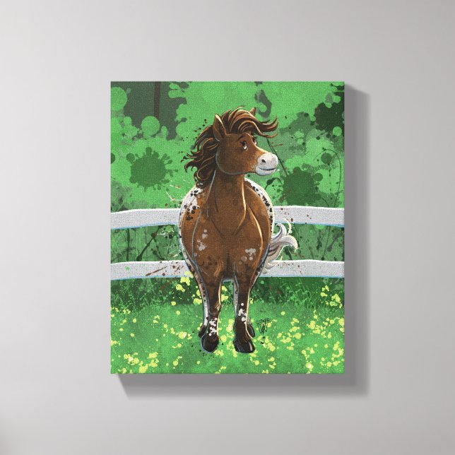 Appaloosa Pony Canvas Print (Front)