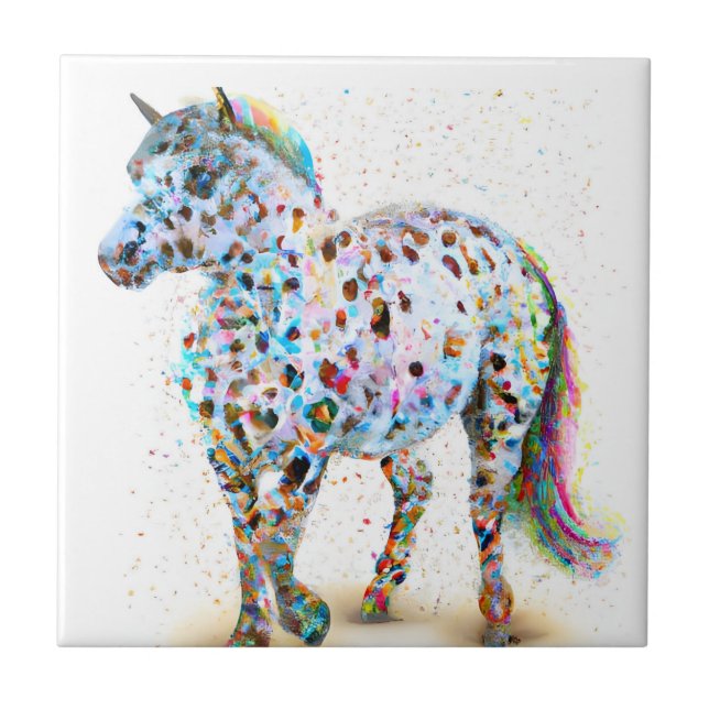 Appaloosa Pony Ceramic Tile (Front)