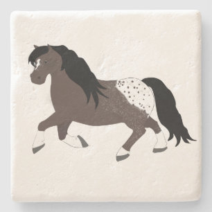Appaloosa Pony Stone Coaster