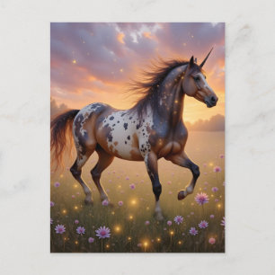 Appaloosa unicorn postcard
