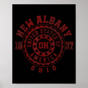 Apparel New Albany & Souvenirs - Ohio _ Vintag Poster