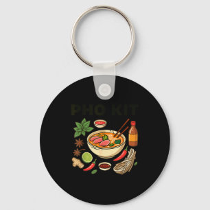Apparel Pho Kit - Asian Vietnamese Noodle Soup Rec Key Ring