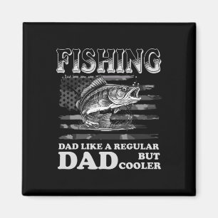 Apparel Vintage Fishing Dad Like A Regular Dad Fat Magnet