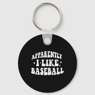 Apparently I Like Sell Funny Retro Sports Mom Or W Key Ring