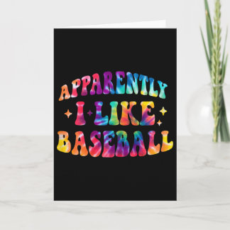 Apparently I Like Sell Funny Retro Sports Mom Tie Card