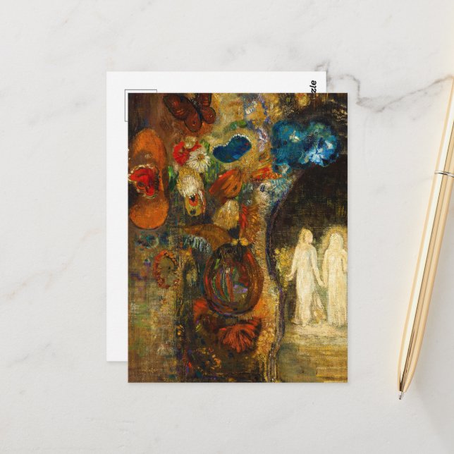 Apparition, 1910 by Odilon Redon Postcard (Front/Back In Situ)