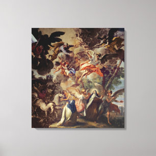 Apparition of St. Joseph to St. Theresa Canvas Print