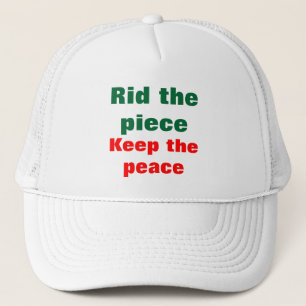 Appeal for peace trucker hats
