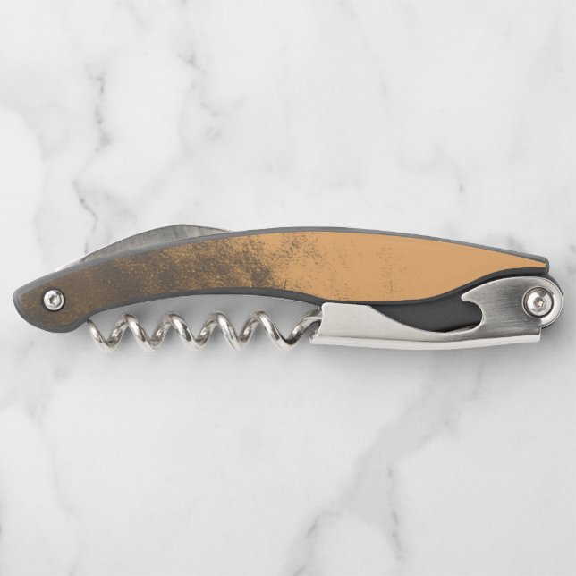 Appealling Monochrome Grunge Irregular Smudge Corkscrew (Back)