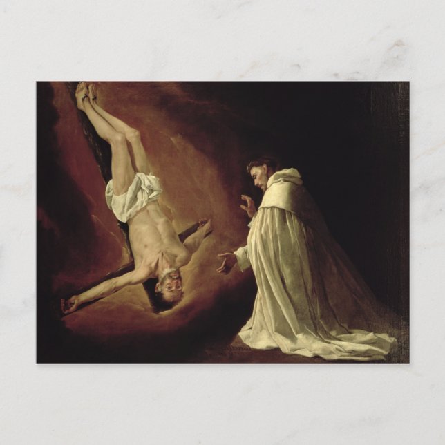 Appearance of St. Peter to St. Peter Nolasco Postcard (Front)