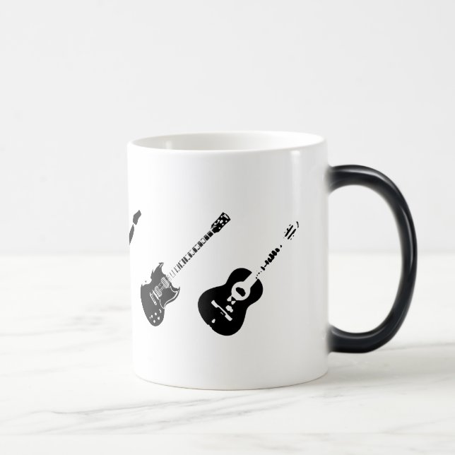 Appearing Guitars Morphing Mug (Right)