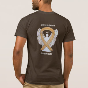 Appendix Cancer Awareness Amber Ribbon Angel Shirt