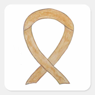 Appendix Cancer Awareness Ribbon Sticker Decals