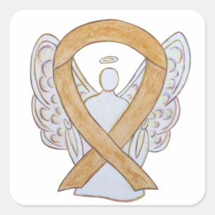 Appendix Cancer Awareness Ribbon Sticker Decals