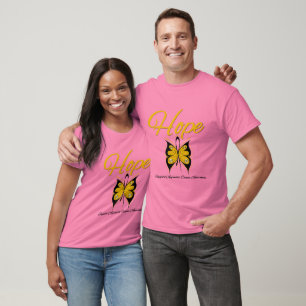 Appendix Cancer Hope Butterfly Ribbon T-Shirt
