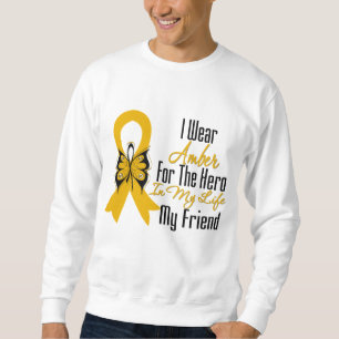 Appendix Cancer Ribbon Hero My Friend Sweatshirt