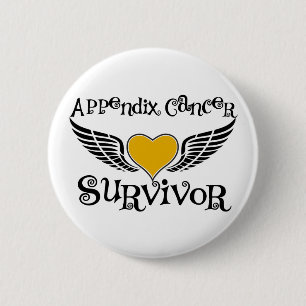 Appendix Cancer Survivor 6 Cm Round Badge