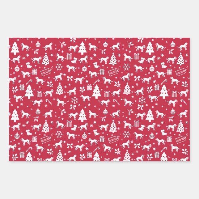 Appenzeller Sennenhund Christmas Wrapping Paper Sheet (Front)