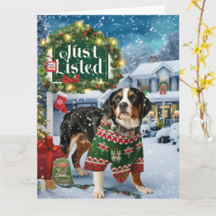 Appenzeller Sennenhund Festive Realtor Christmas Card