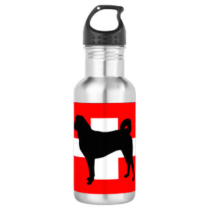 Appenzeller Sennenhund silo switzerland flag.png 532 Ml Water Bottle
