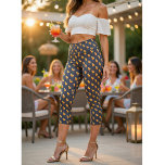 Apperol Spritz Cocktail High Waisted Capris<br><div class="desc">Celebrate your love for refreshing cocktails with these Aperol Spritz-inspired High Waisted Capris! Featuring a vibrant and playful pattern of hand-drawn Aperol Spritz glasses, these leggings are perfect for brunch lovers, cocktail enthusiasts, and anyone who enjoys adding a splash of personality to their wardrobe. Whether you're heading to yoga, running...</div>