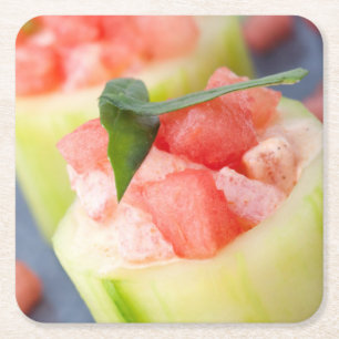 Appetizer Square Paper Coaster