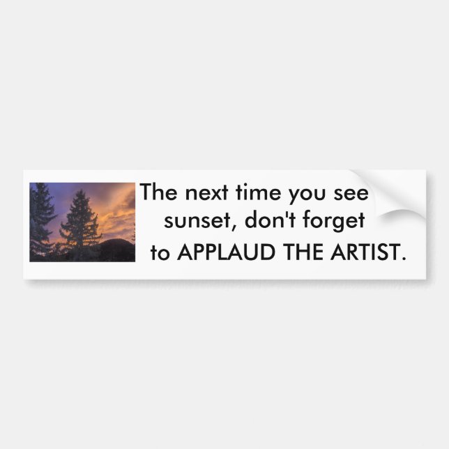 Applause Bumper Sticker (Front)