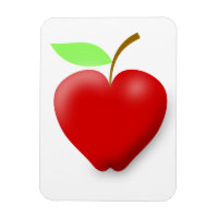 apple-148455 RED HEART SHAPED APPLE VECTOR FRUIT H