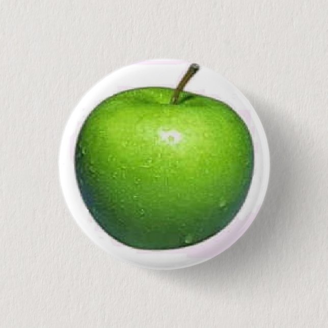 Apple 3 Cm Round Badge (Front)