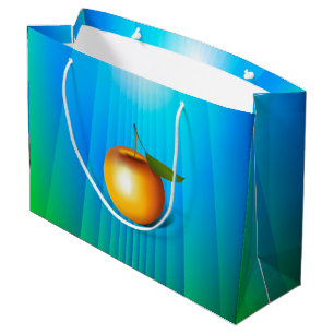 Apple 3-d large gift bag