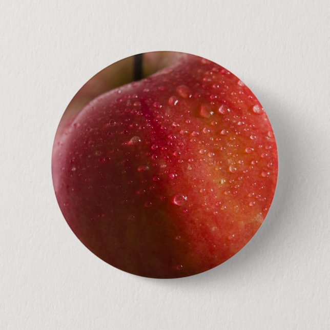 Apple 6 Cm Round Badge (Front)