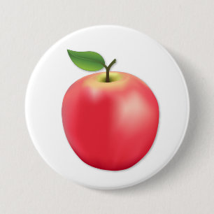 Apple  7.5 cm round badge