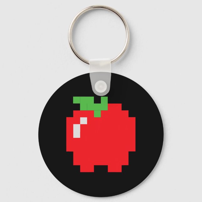 Apple 80s Video Game Halloween Group Costume  Key Ring (Front)