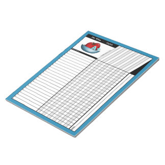Apple A+ Blue Teachers' Grade Sheets Notepad