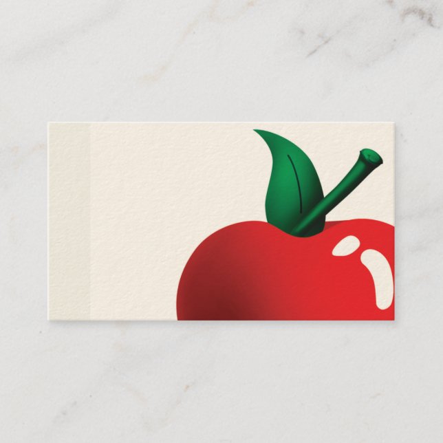 apple a day business card (Front)