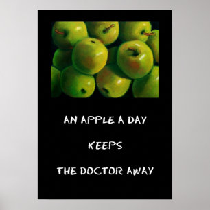 APPLE A DAY POSTER (ART)