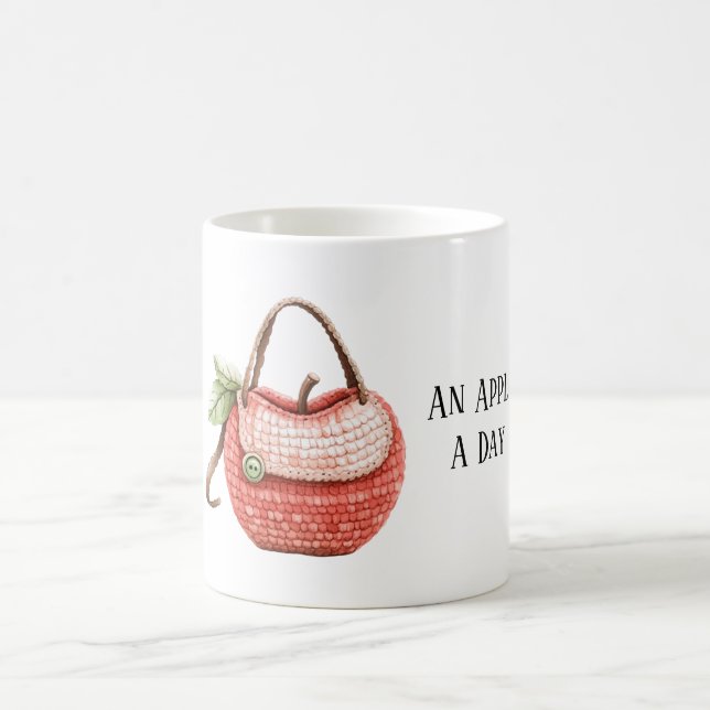 Apple A Day Purse Coffee Mug (Center)