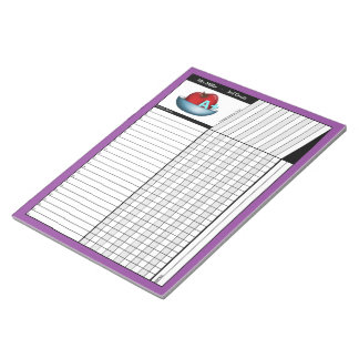 Apple A+ Purple Teachers' Grade Sheets Notepad
