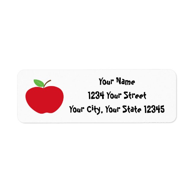 Apple Address Label (Front)