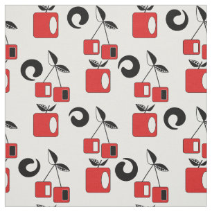 Apple and cherry . fabric