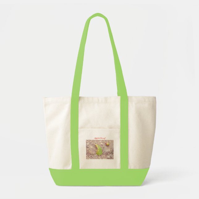 Apple and leaf tote bag (Front)