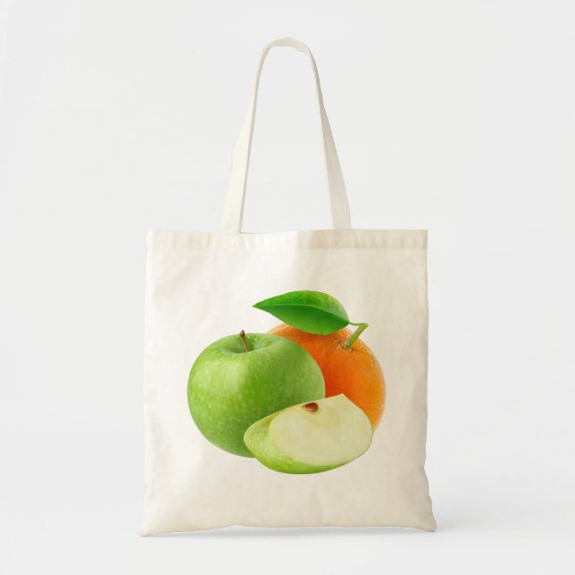 Apple and orange tote bag (Front)