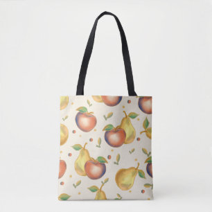 Apple and Pear Grocery Tote Bag