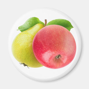 Apple and pear magnet
